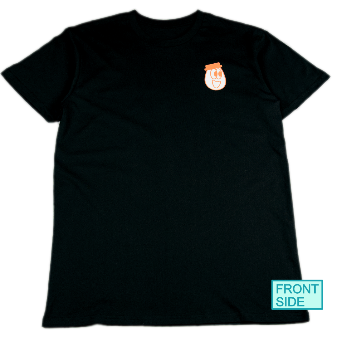 Delicious Design - Orange - Black Tee