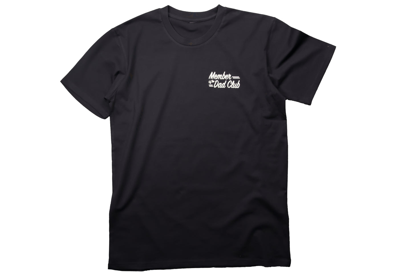 Left Chest Dad Club - Black Tee
