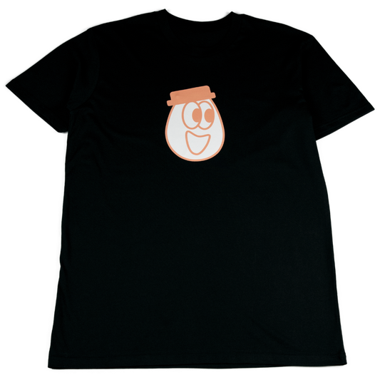 Big Eggman - Orange - Black Tee