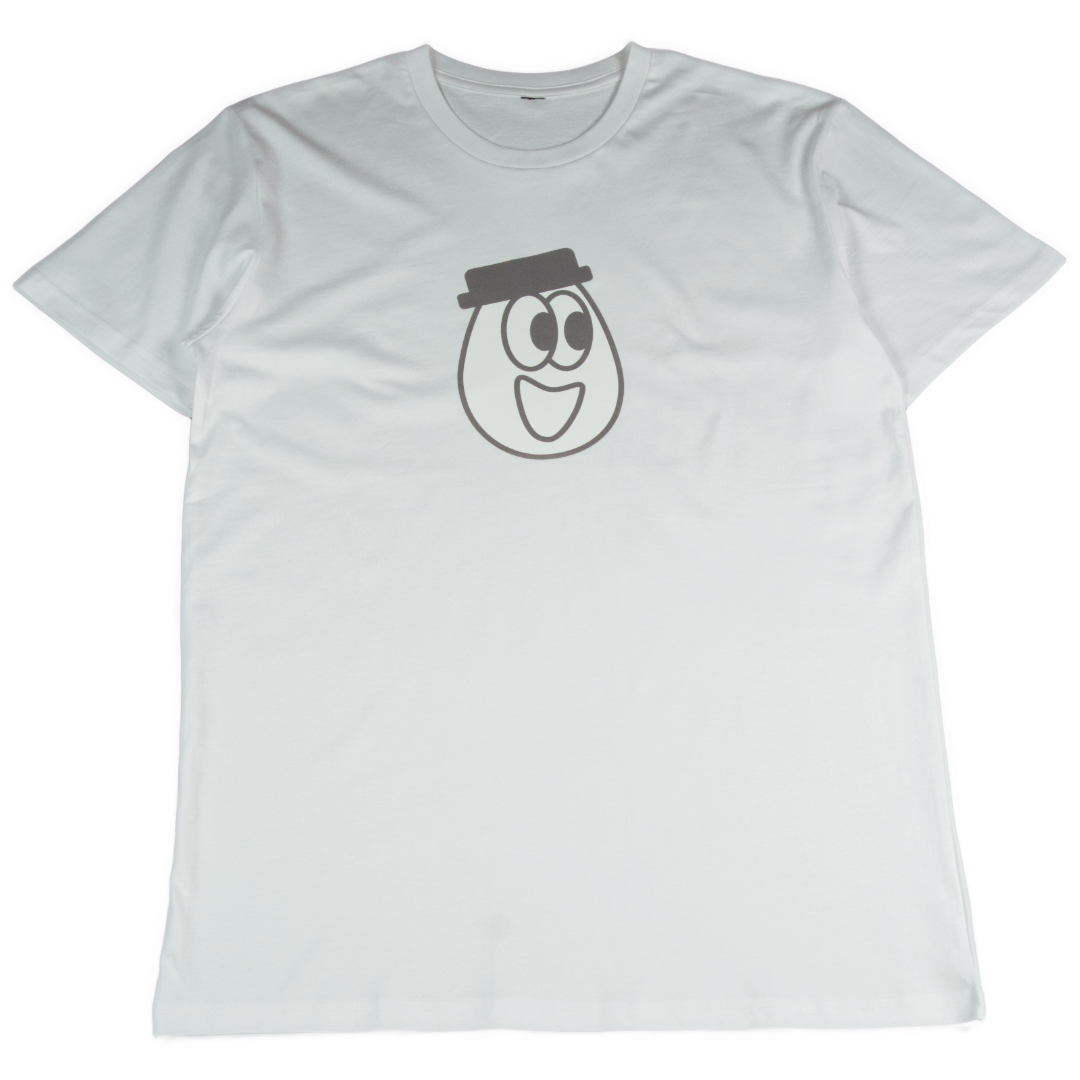 Big Eggman - Gray - White Tee